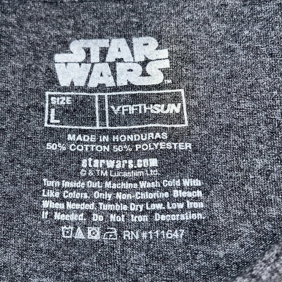 Star wars fifth sun Lucas film darth vader Christmas present tee shirt top Large - Picture 4 of 4